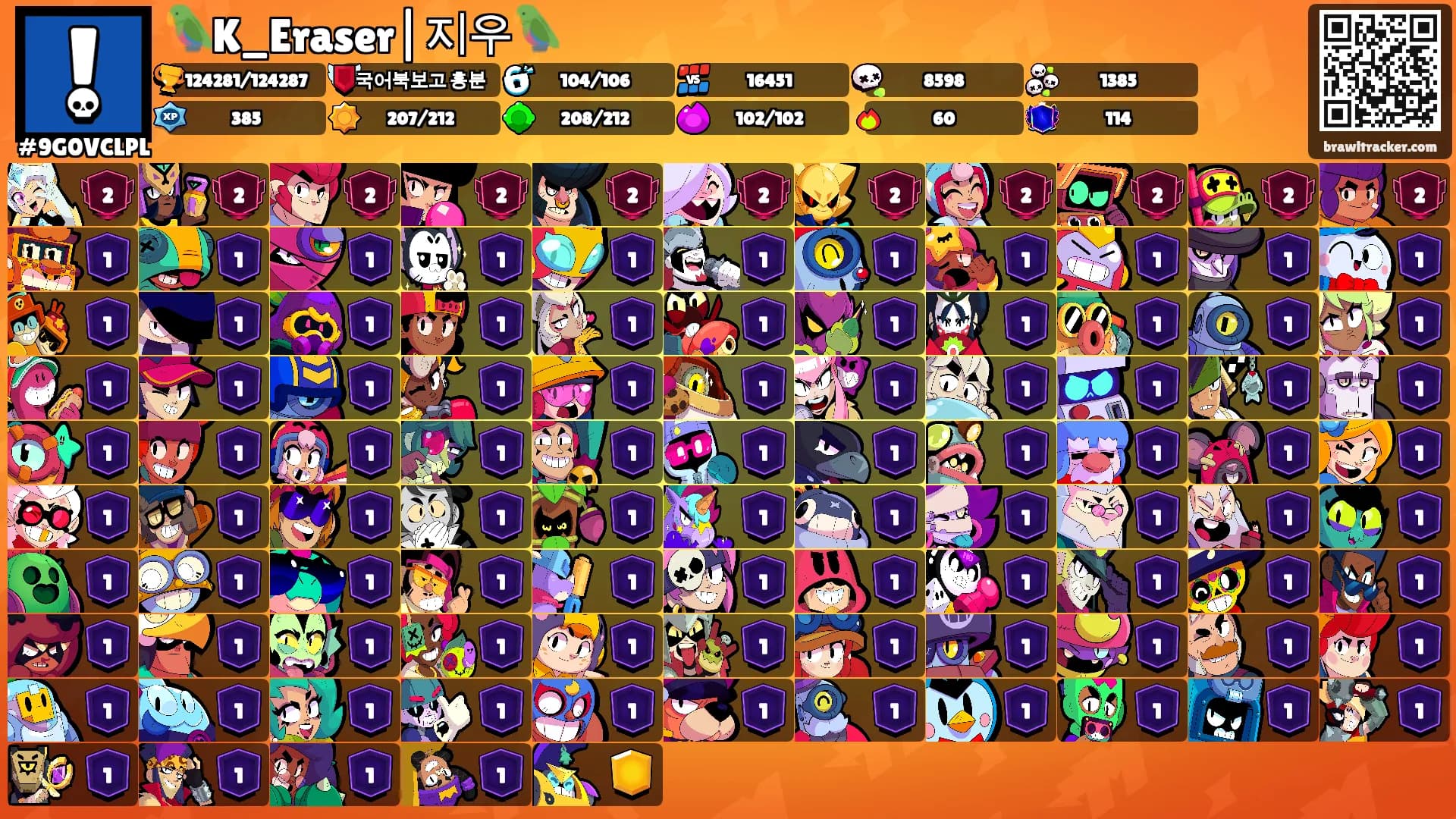 🦜K_Eraser|지우🦜's Ranks