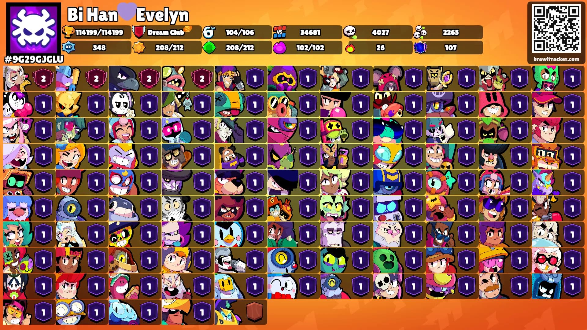 Bi Han💜Evelyn's Ranks