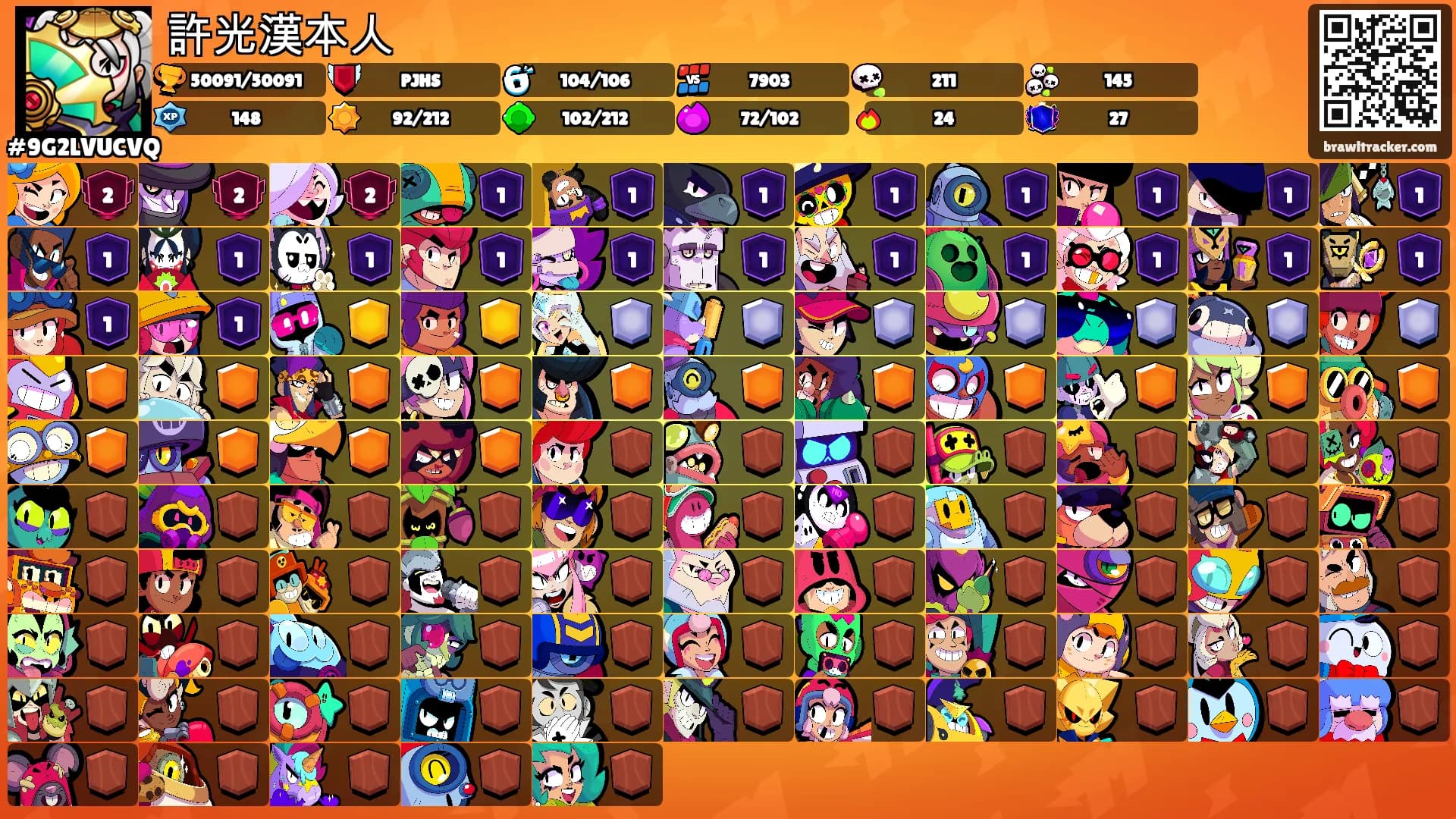 許光漢本人's Ranks