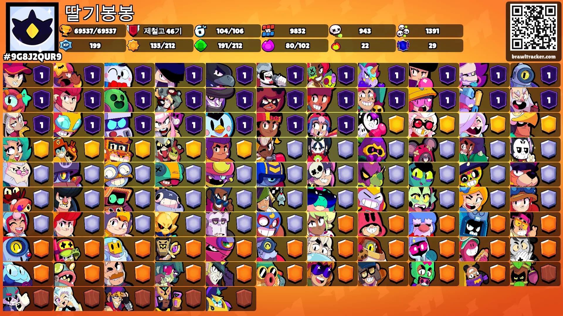딸기봉봉's Ranks