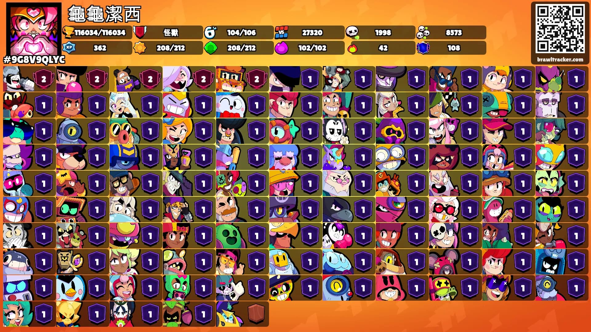 龜龜潔西's Ranks