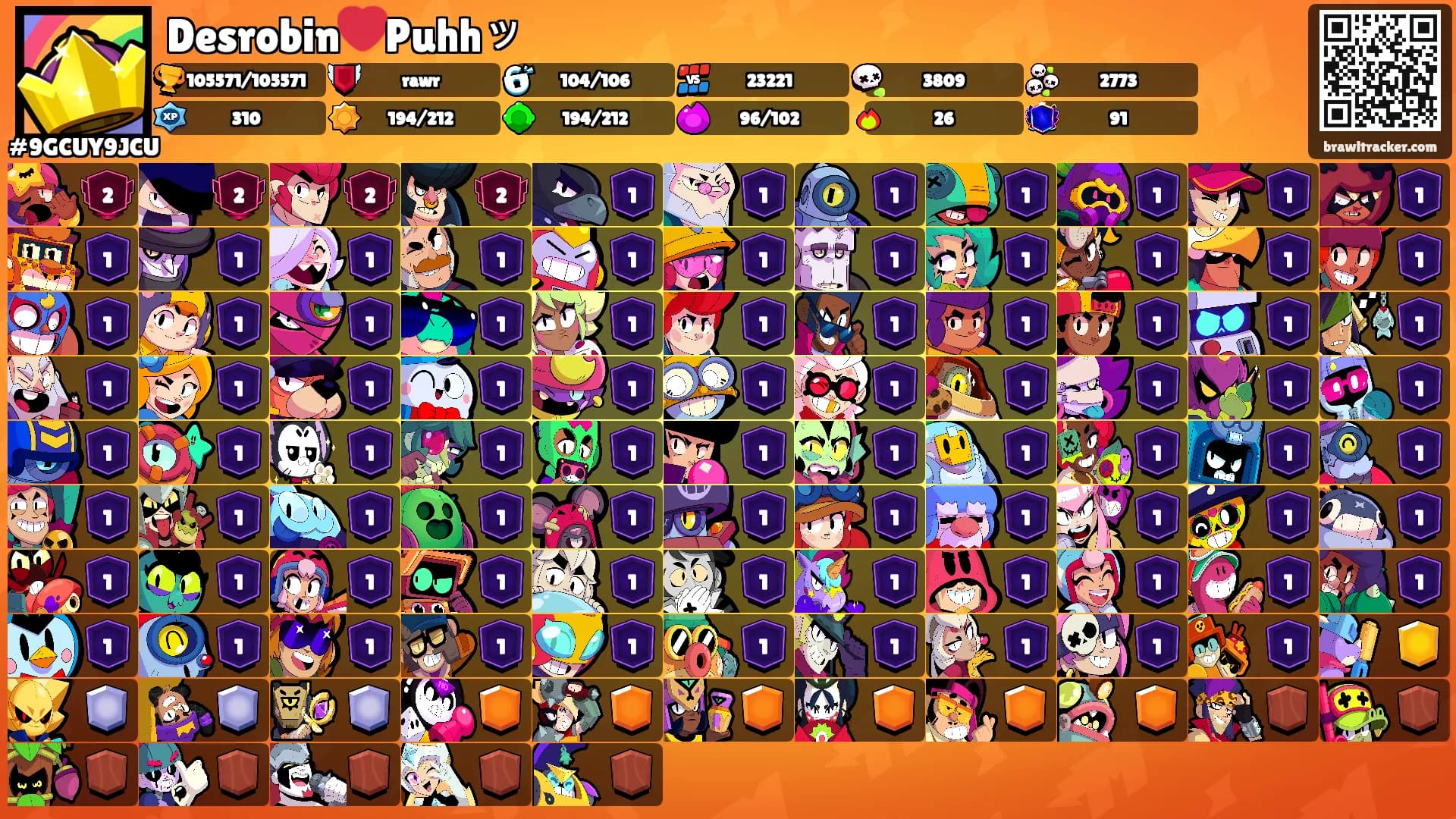 Desrobin❤️Puhhッ's Ranks
