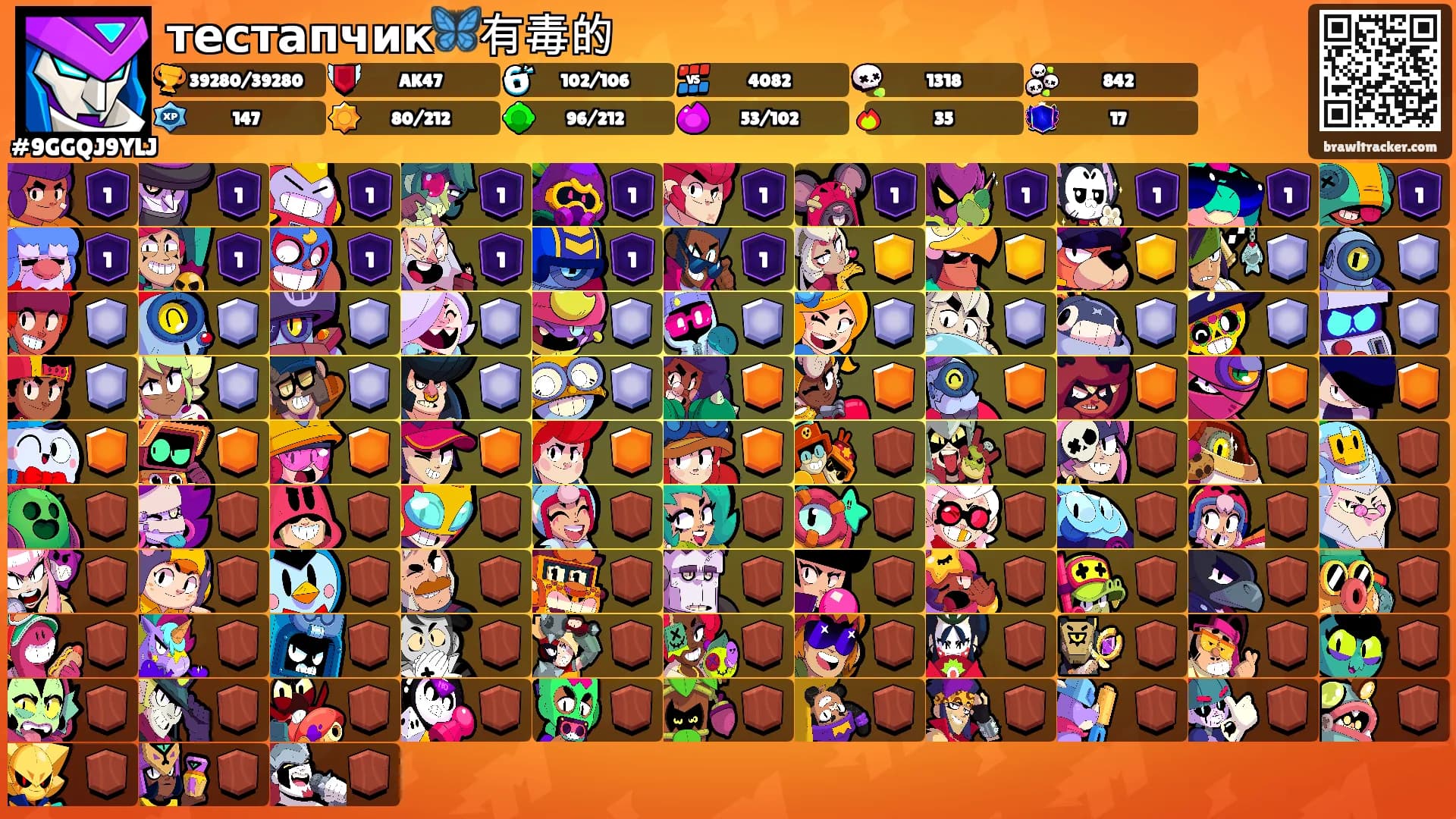 тестапчик🦋有毒的's Ranks
