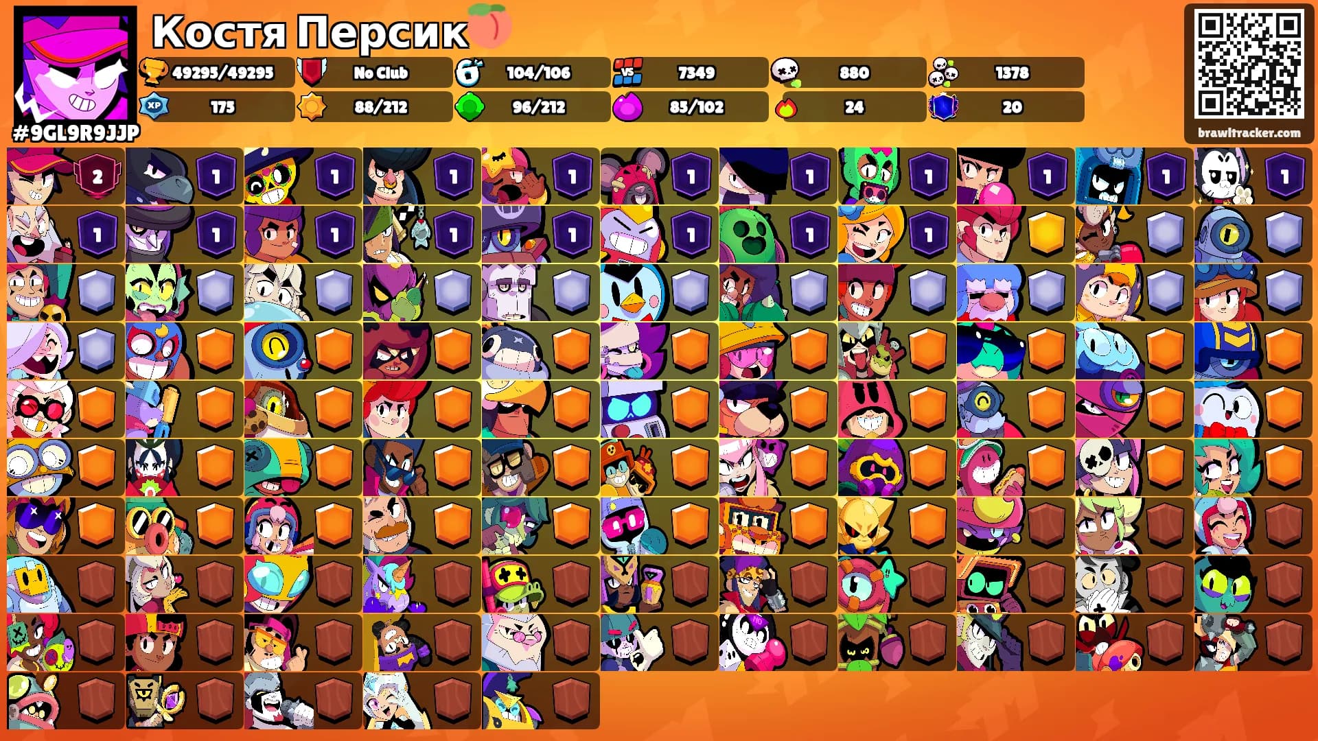 Костя Персик🍑's Ranks