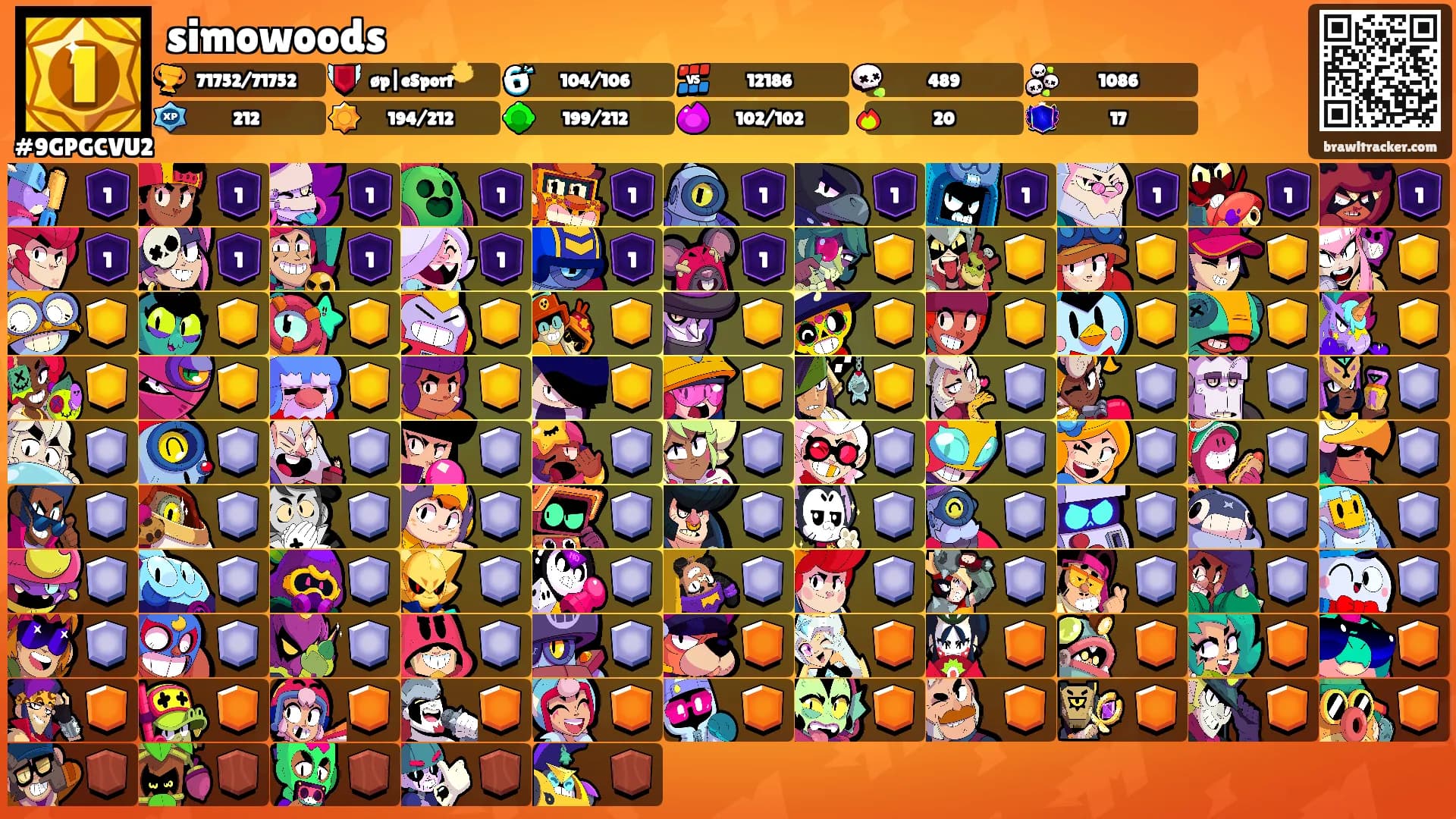 simowoods's Ranks