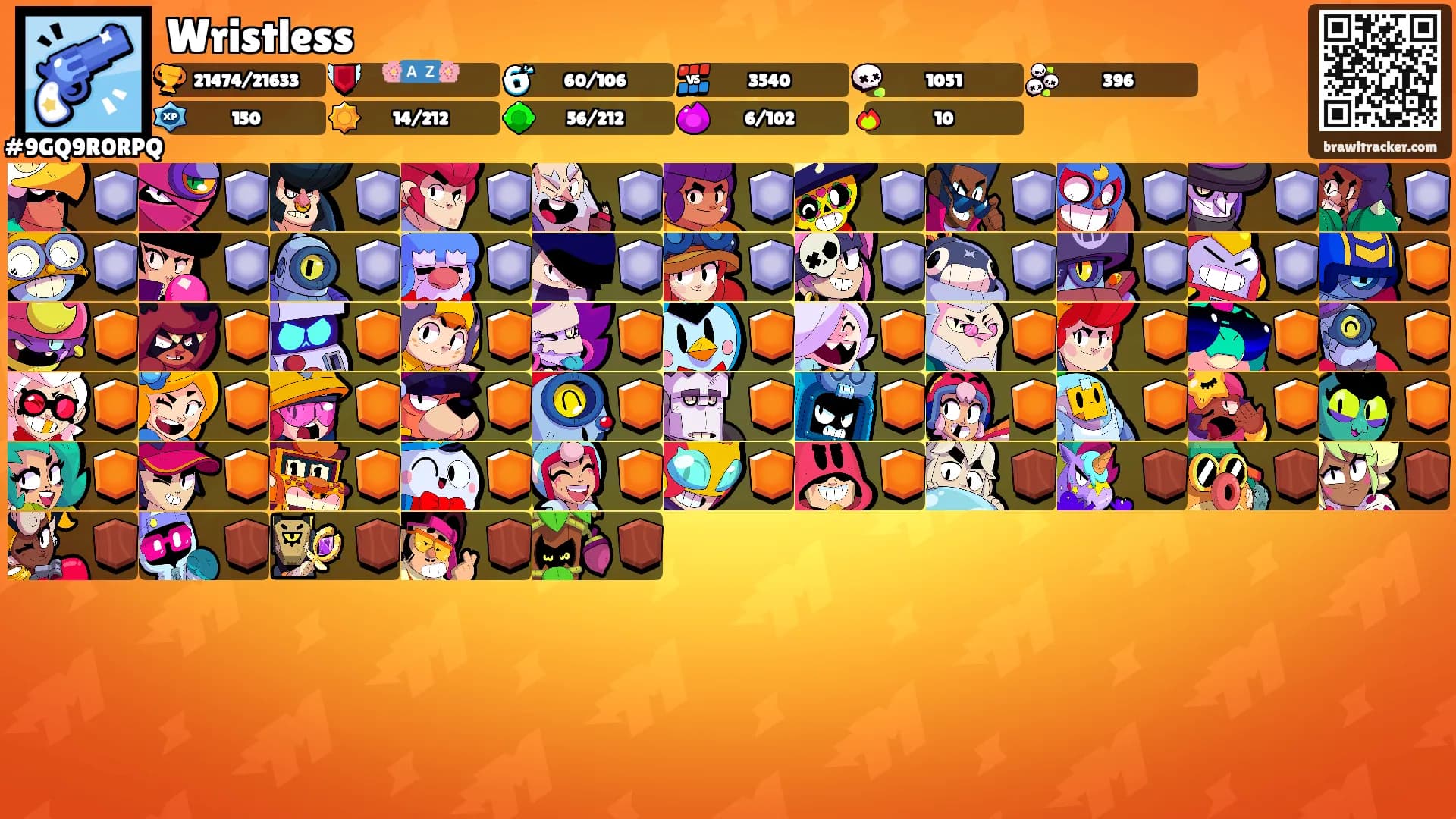 Wristless's Ranks