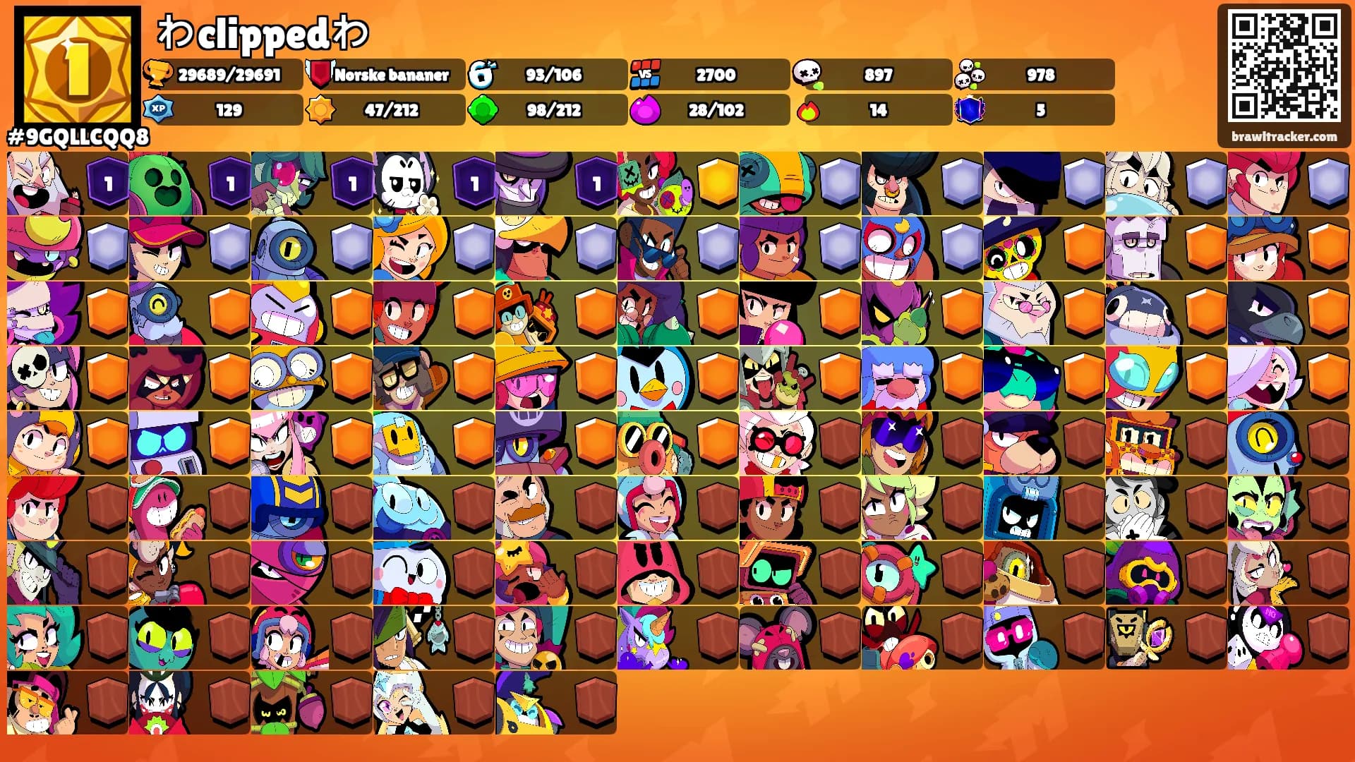 わclippedわ's Ranks