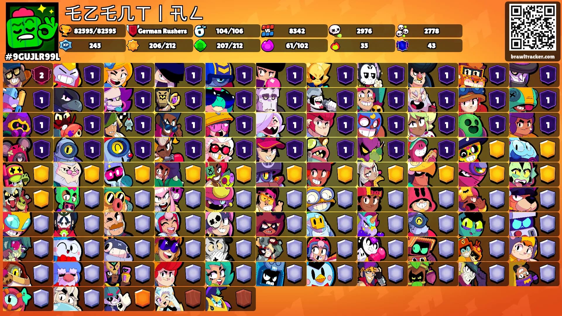 乇乙乇几ㄒ丨卂ㄥ's Ranks