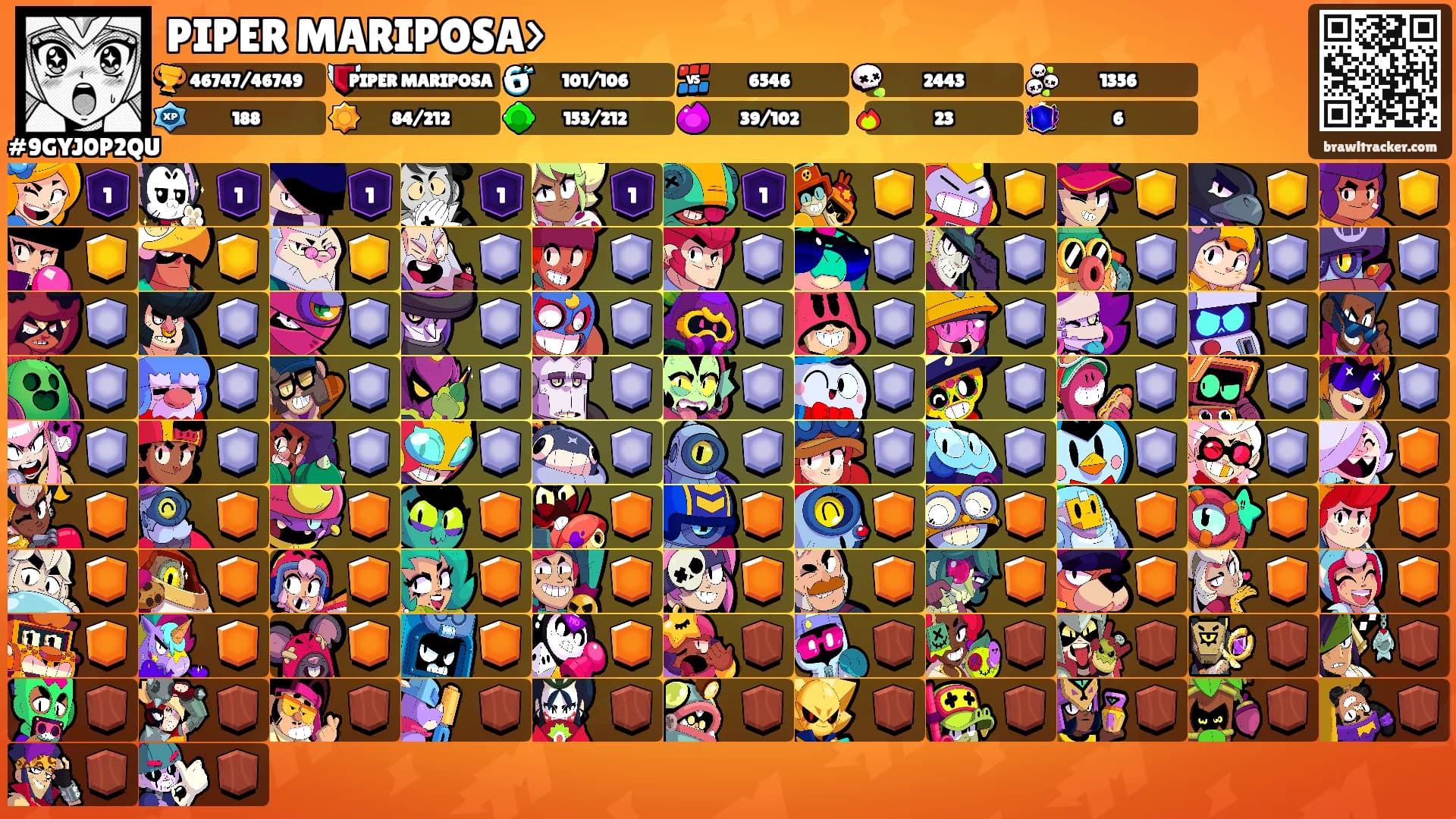 PIPER MARIPOSA>'s Ranks