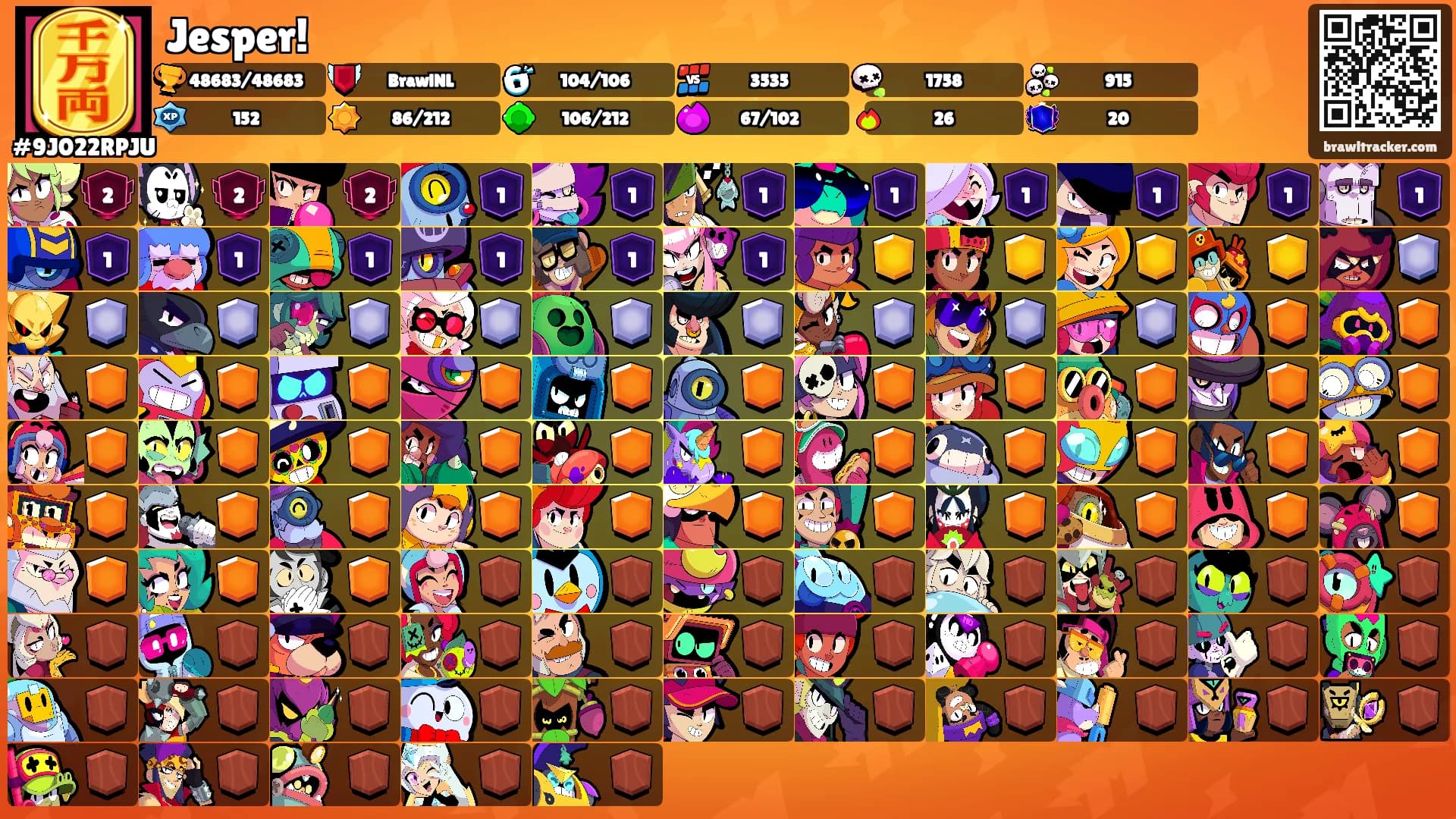 Jesper!'s Ranks