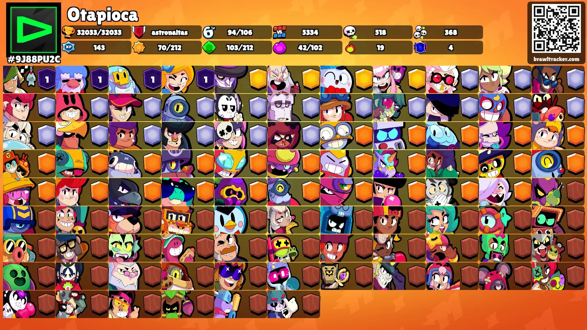Otapioca's Ranks