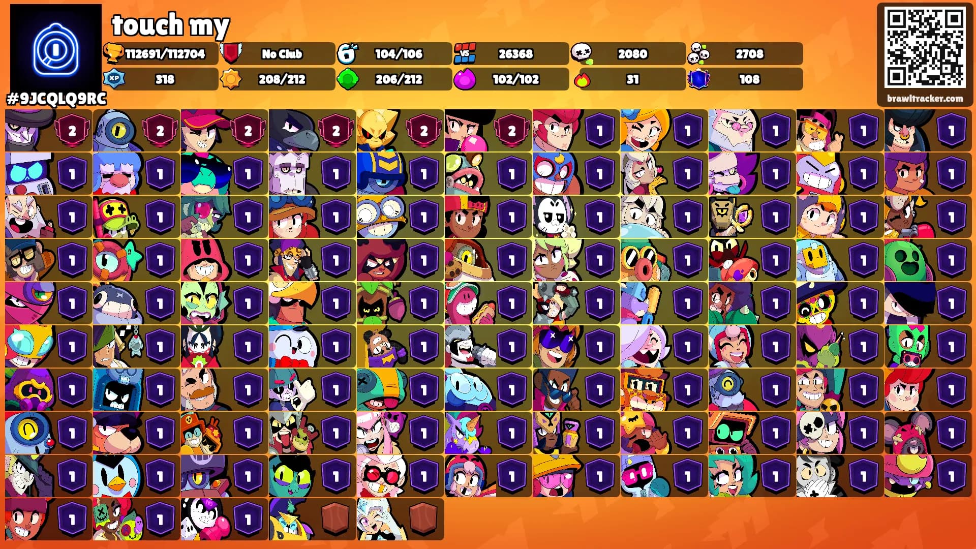 touch my's Ranks
