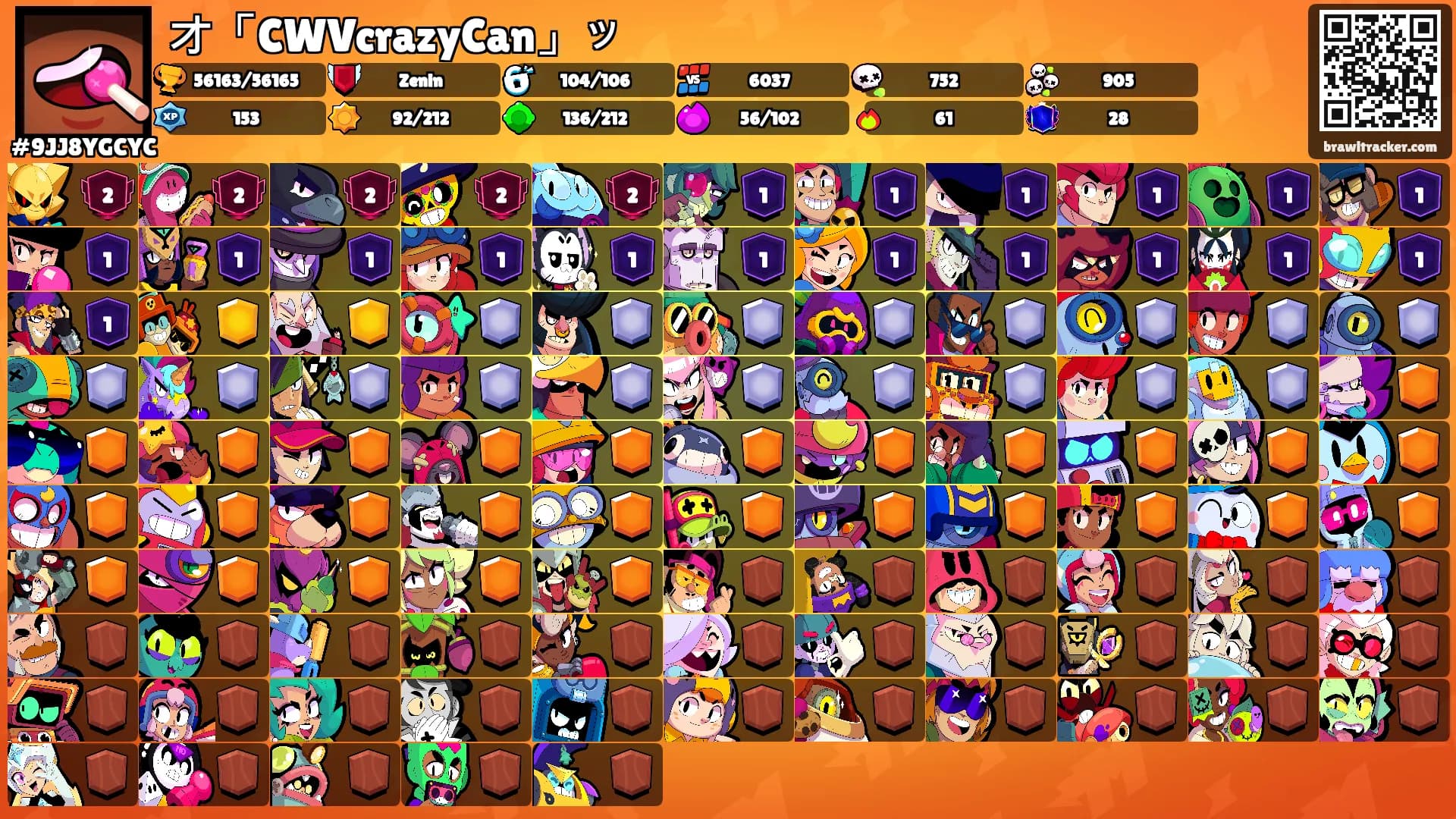 オ「CWVcrazyCan」ッ's Ranks