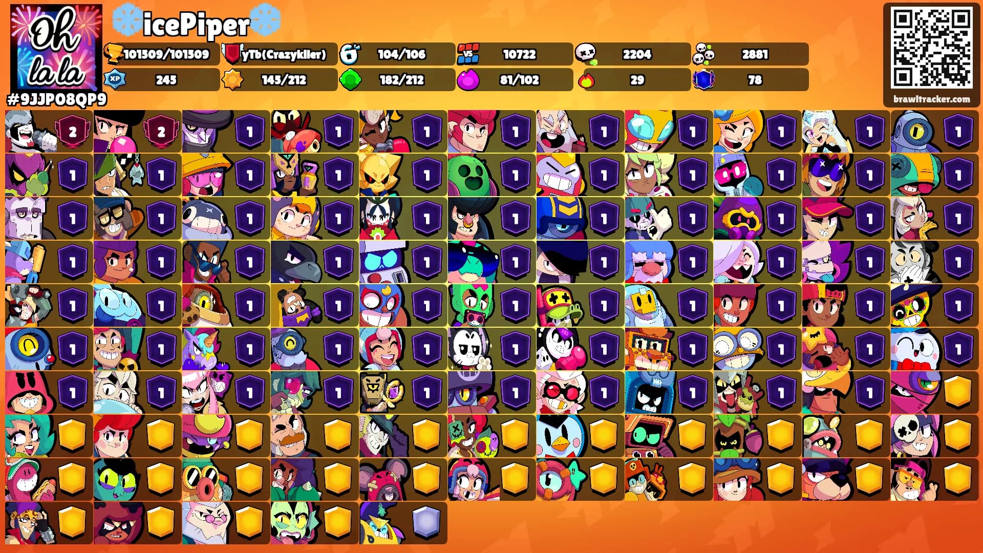 ❄️icePiper❄️'s Ranks