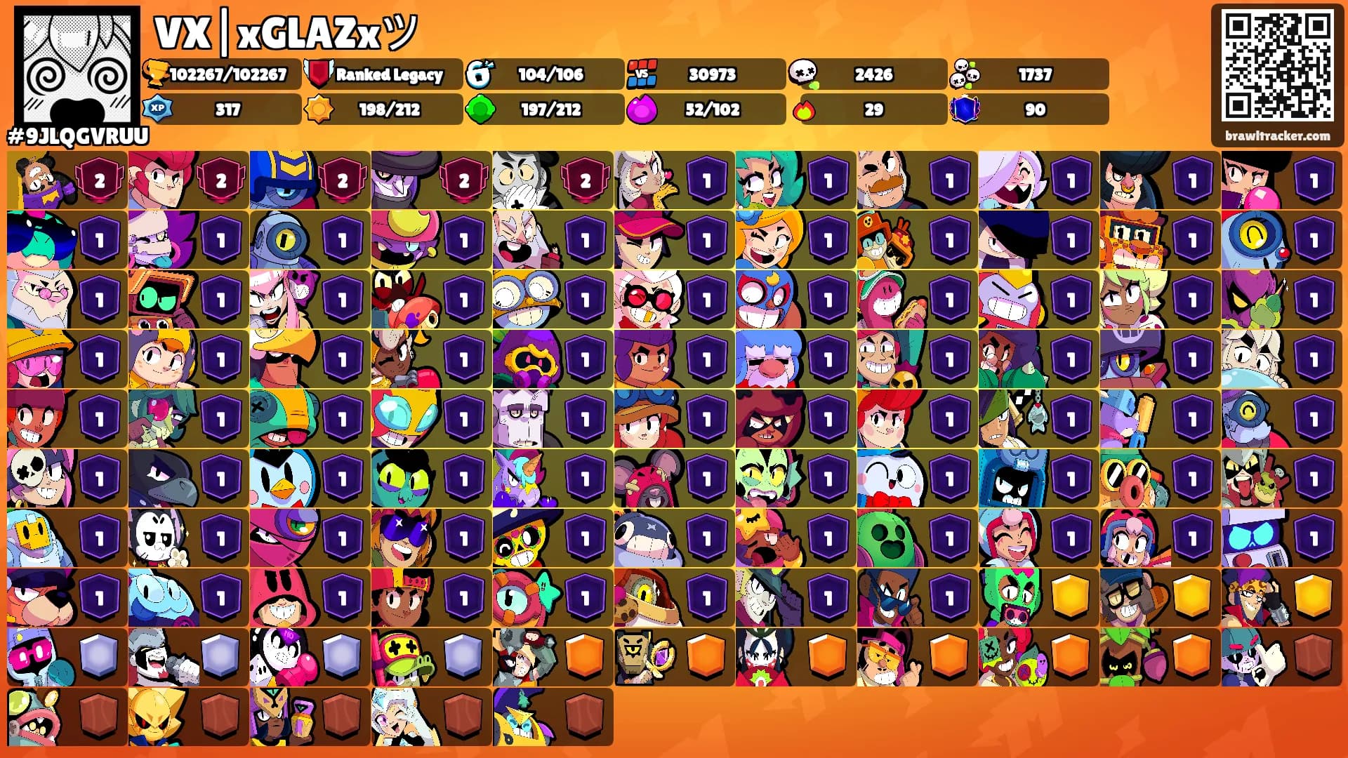 VX|xGLAZxツ's Ranks