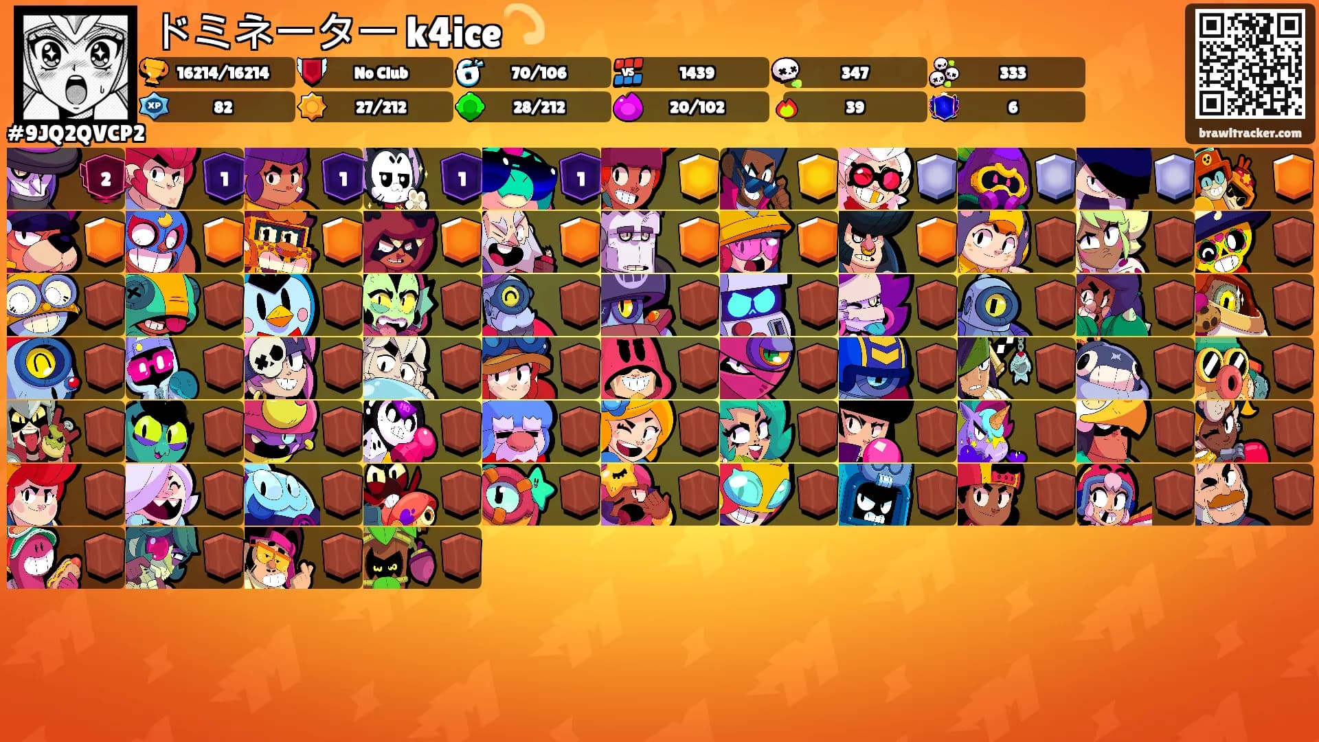 ドミネーター k4ice💫's Ranks