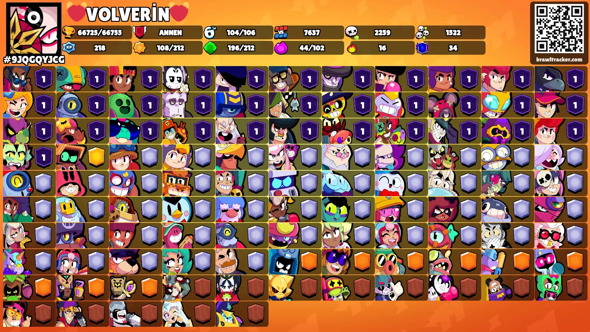 💓VOLVERİN💓's Ranks