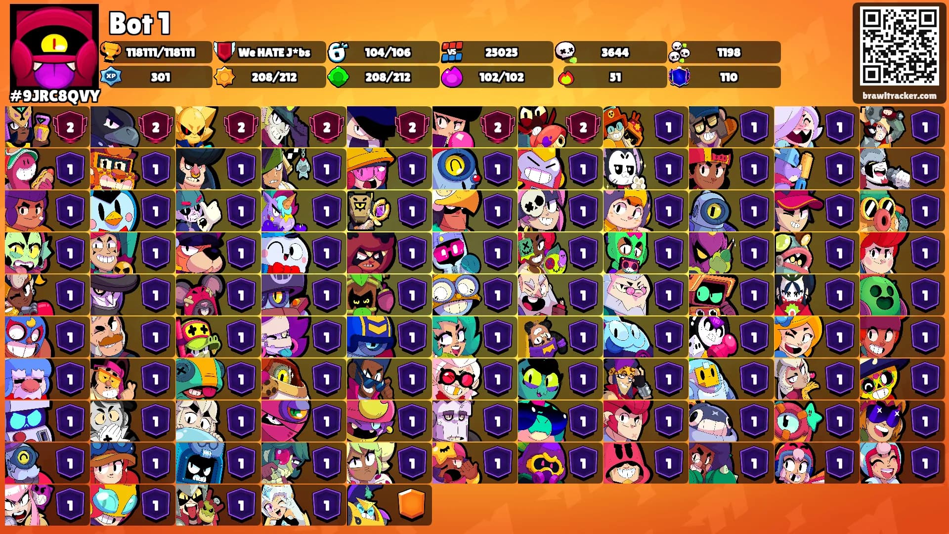 Bot 1's Ranks