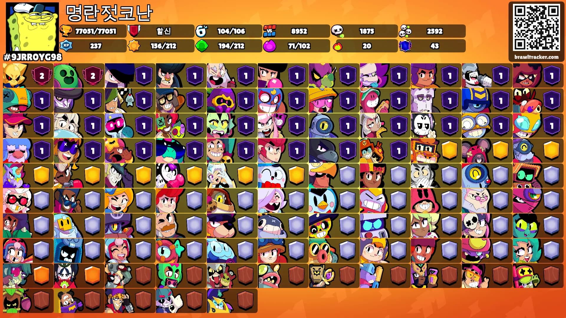 명란젓코난's Ranks