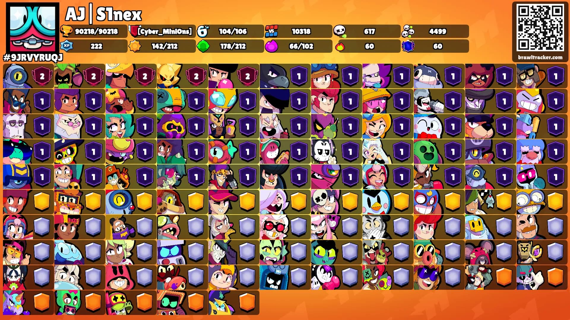 AJ|S1nex's Ranks