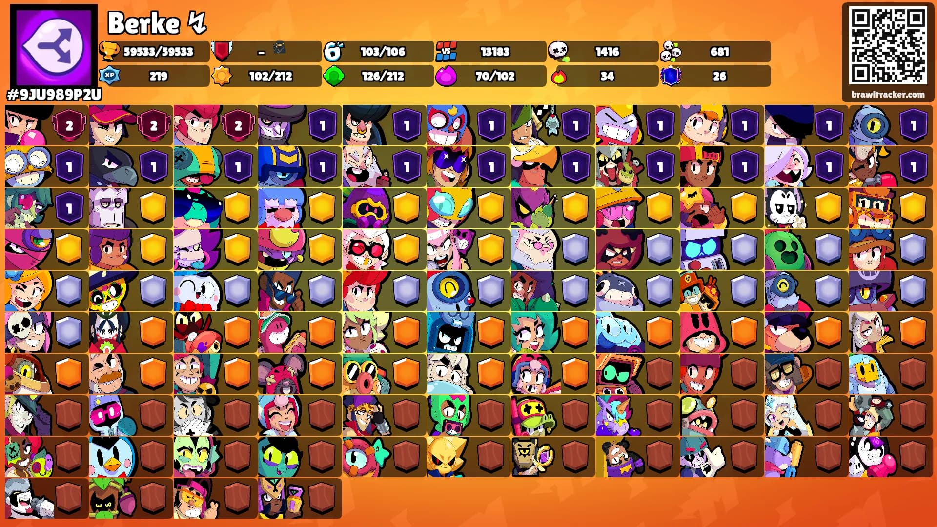Berke ↯'s Ranks