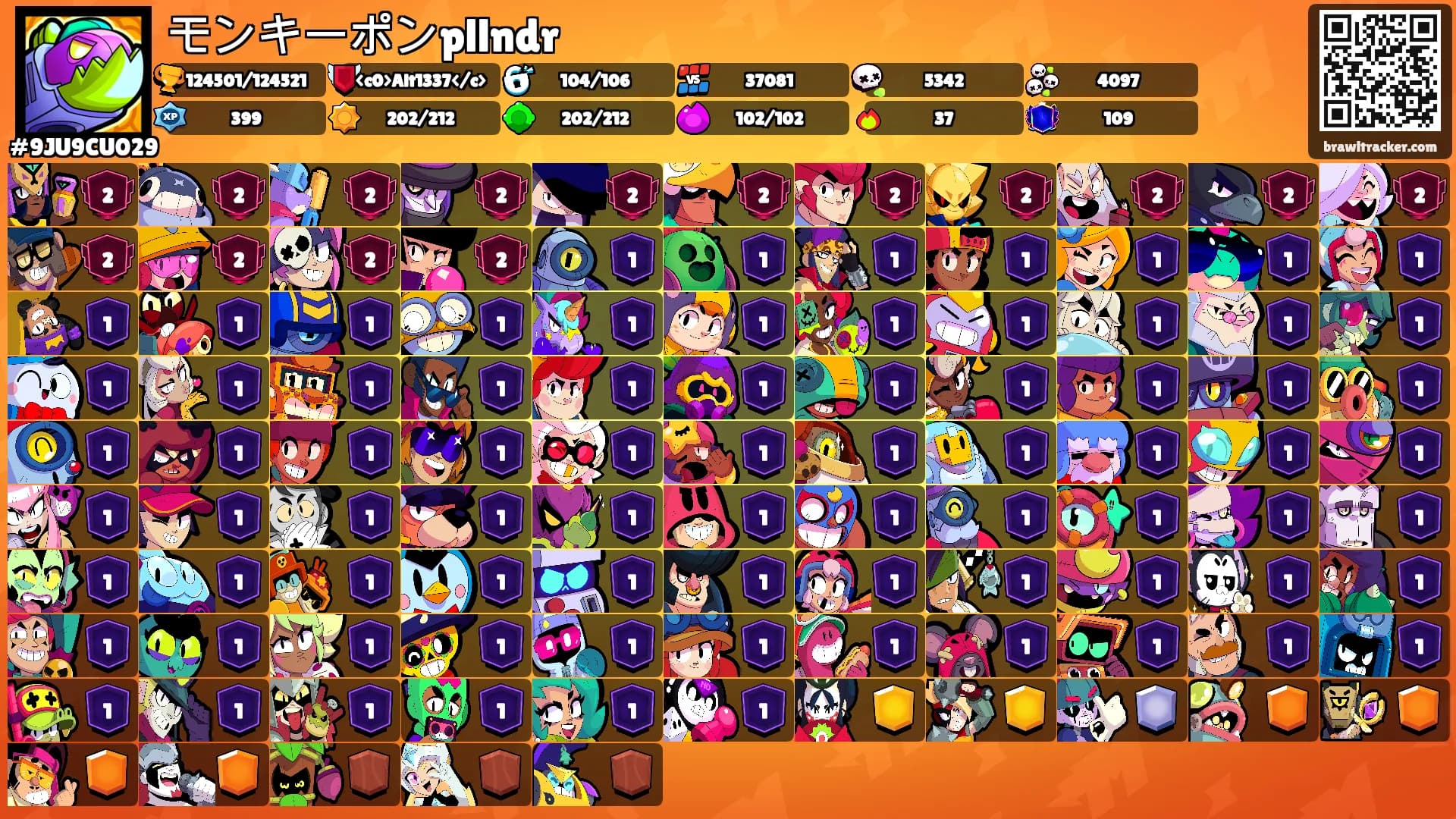 モンキーポンpllndr's Ranks