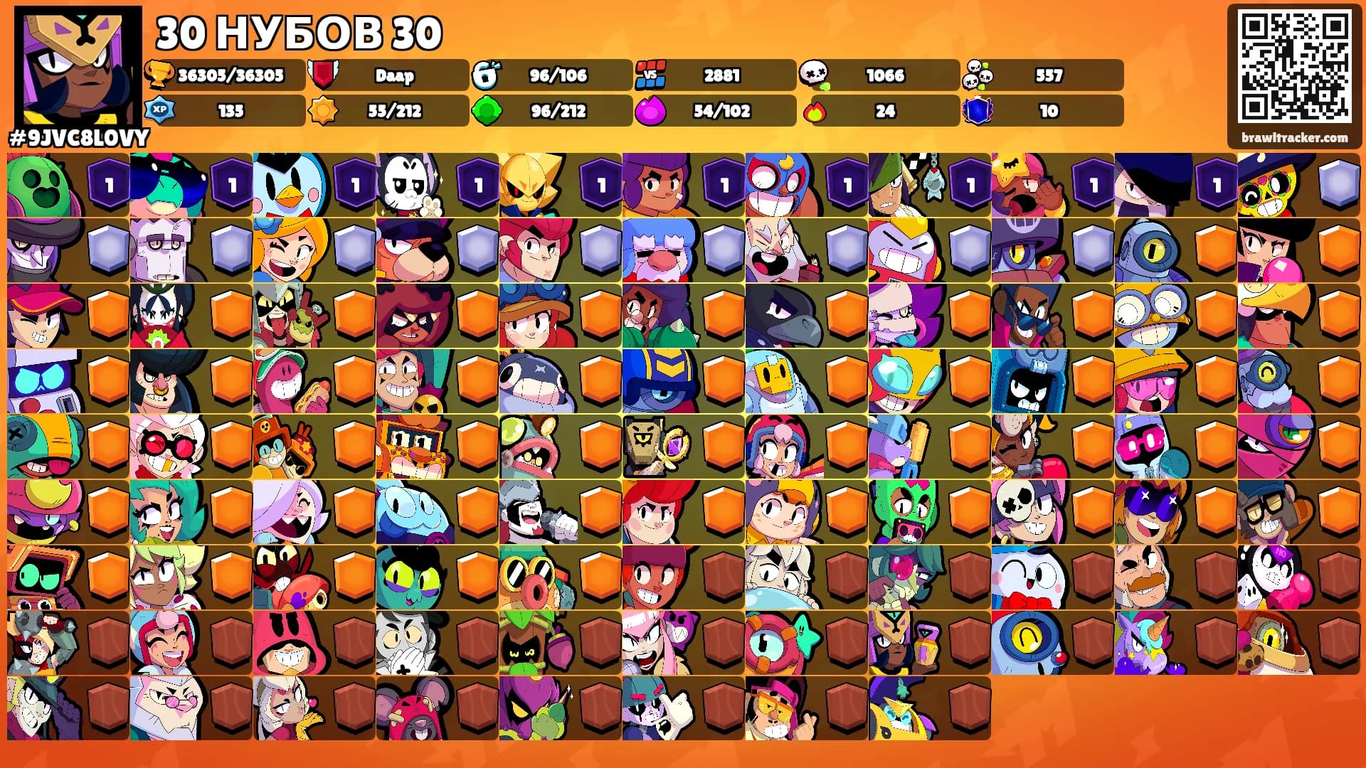 30 НУБОВ 30's Ranks