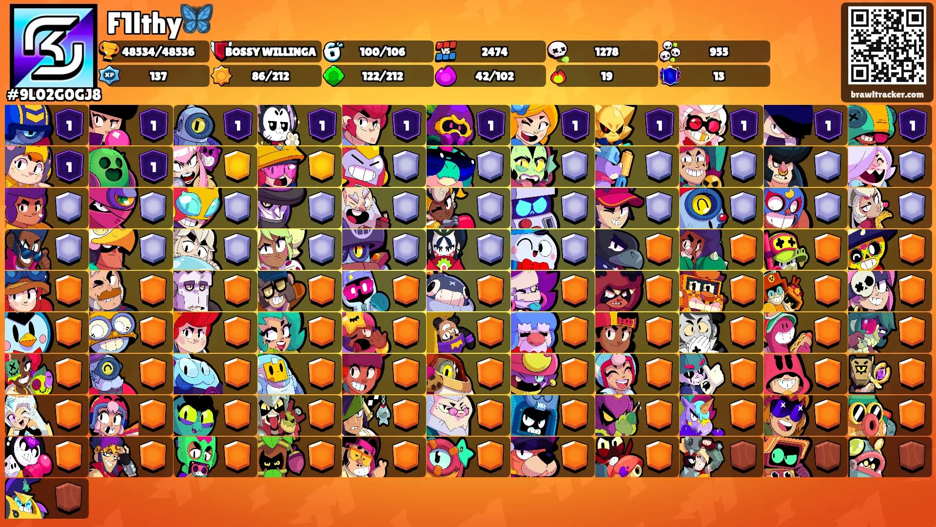 F1lthy🦋's Ranks