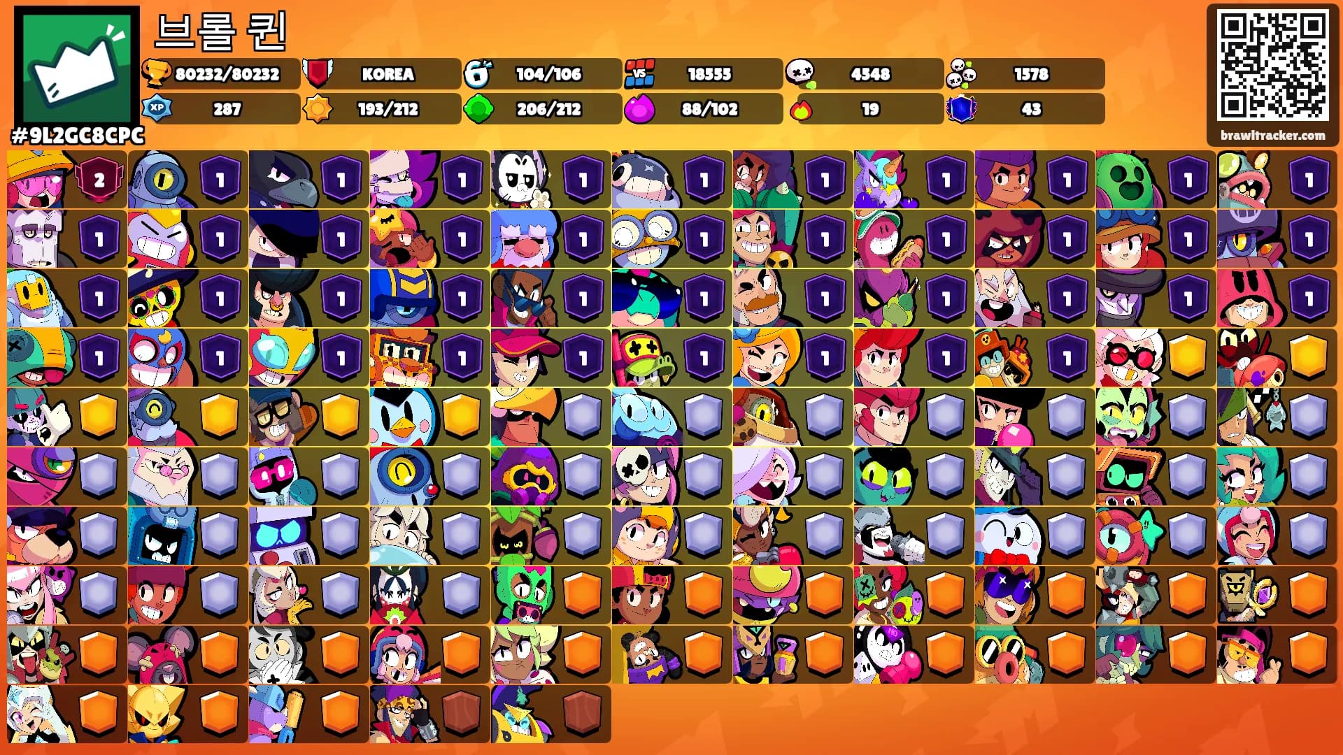 브롤 퀸's Ranks