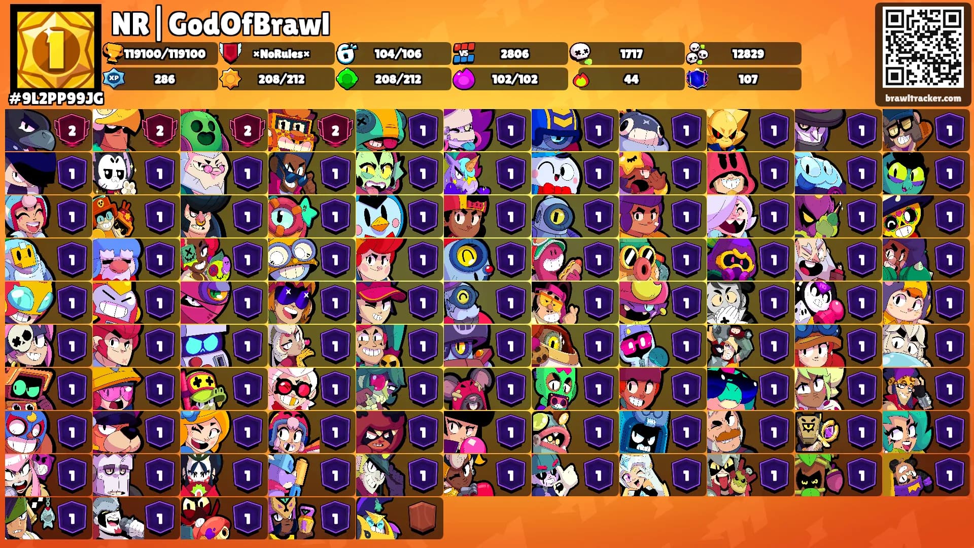 NR|GodOfBrawl's Ranks