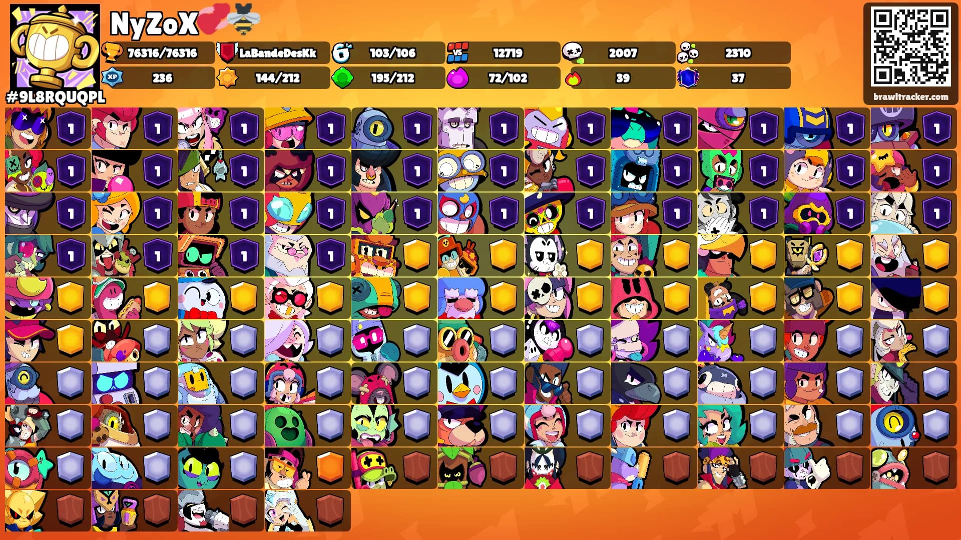 NyZoX💞🐝's Ranks