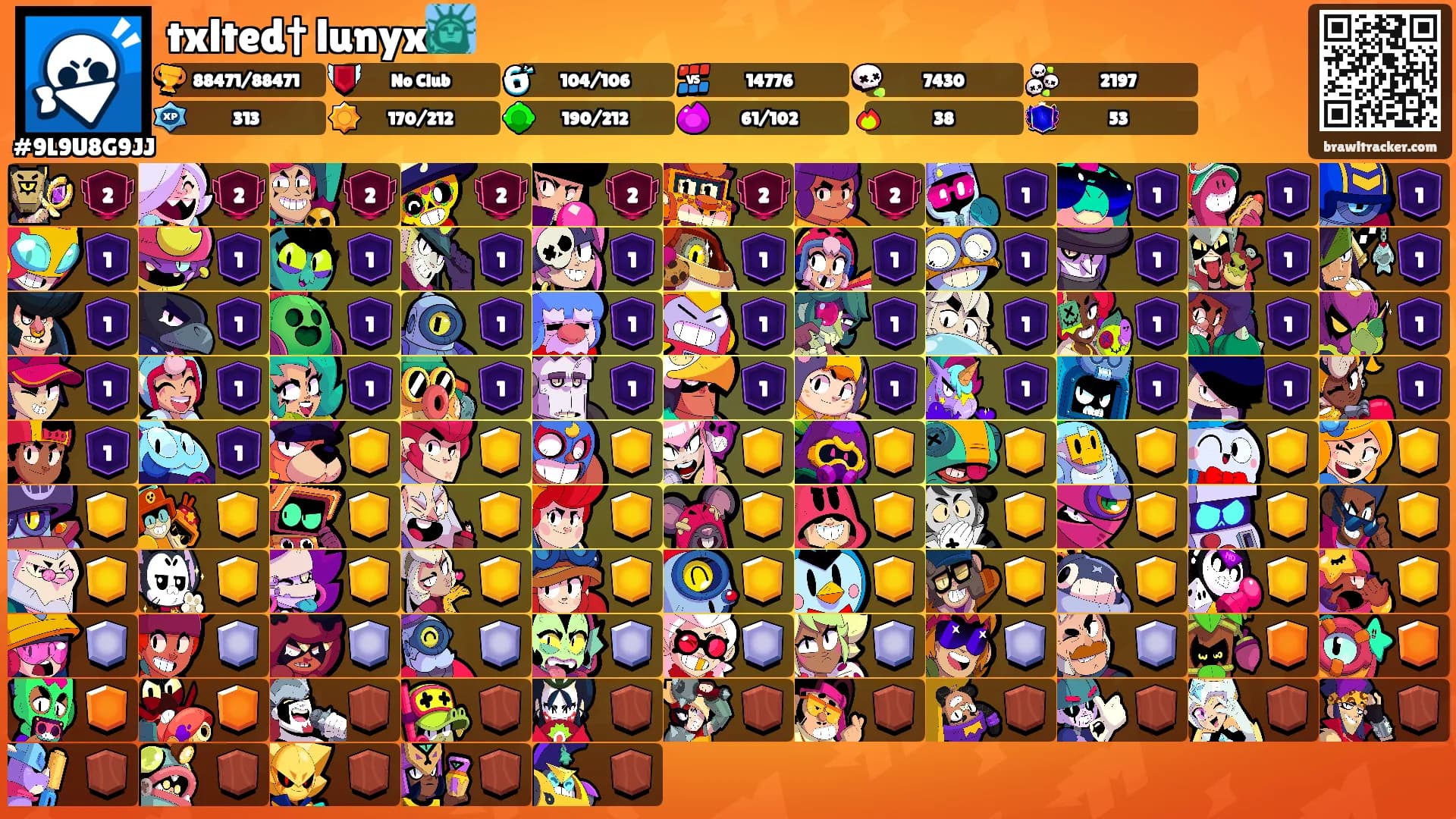 txlted† lunyx🗽's Ranks