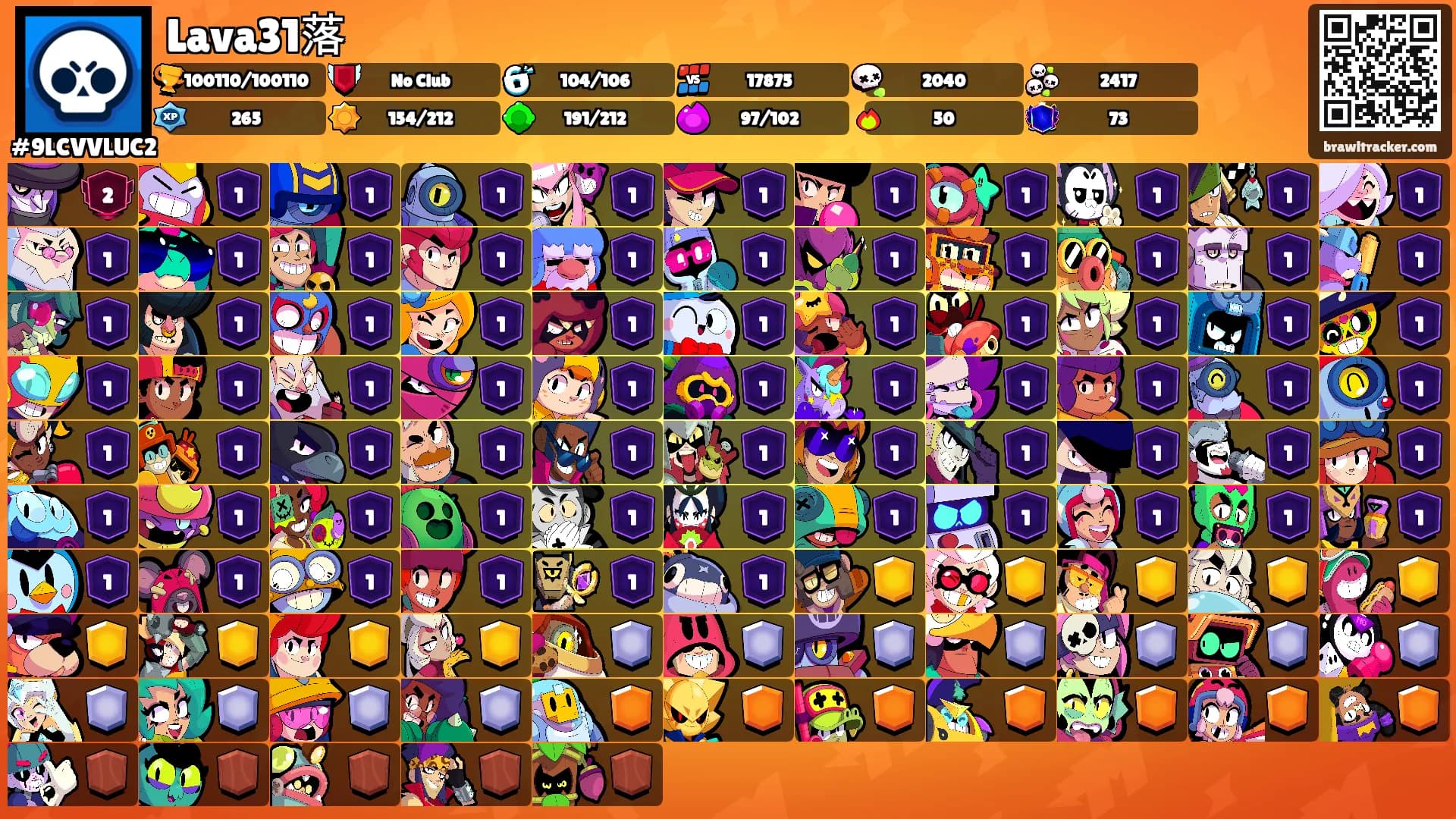 Lava31落's Ranks