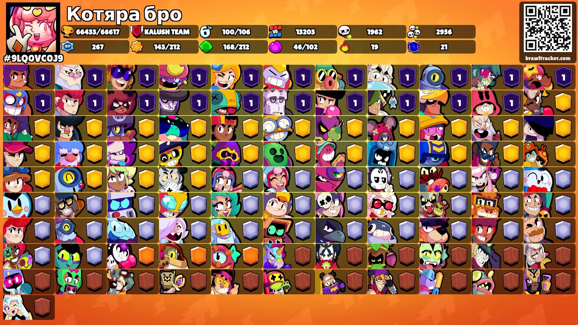 Котяра бро's Ranks
