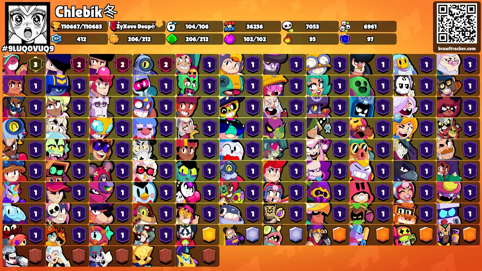 Chlebík冬's Ranks