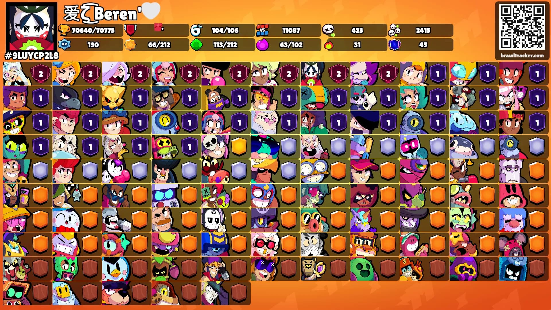 爱ζ͜͡ Beren'🤍's Ranks
