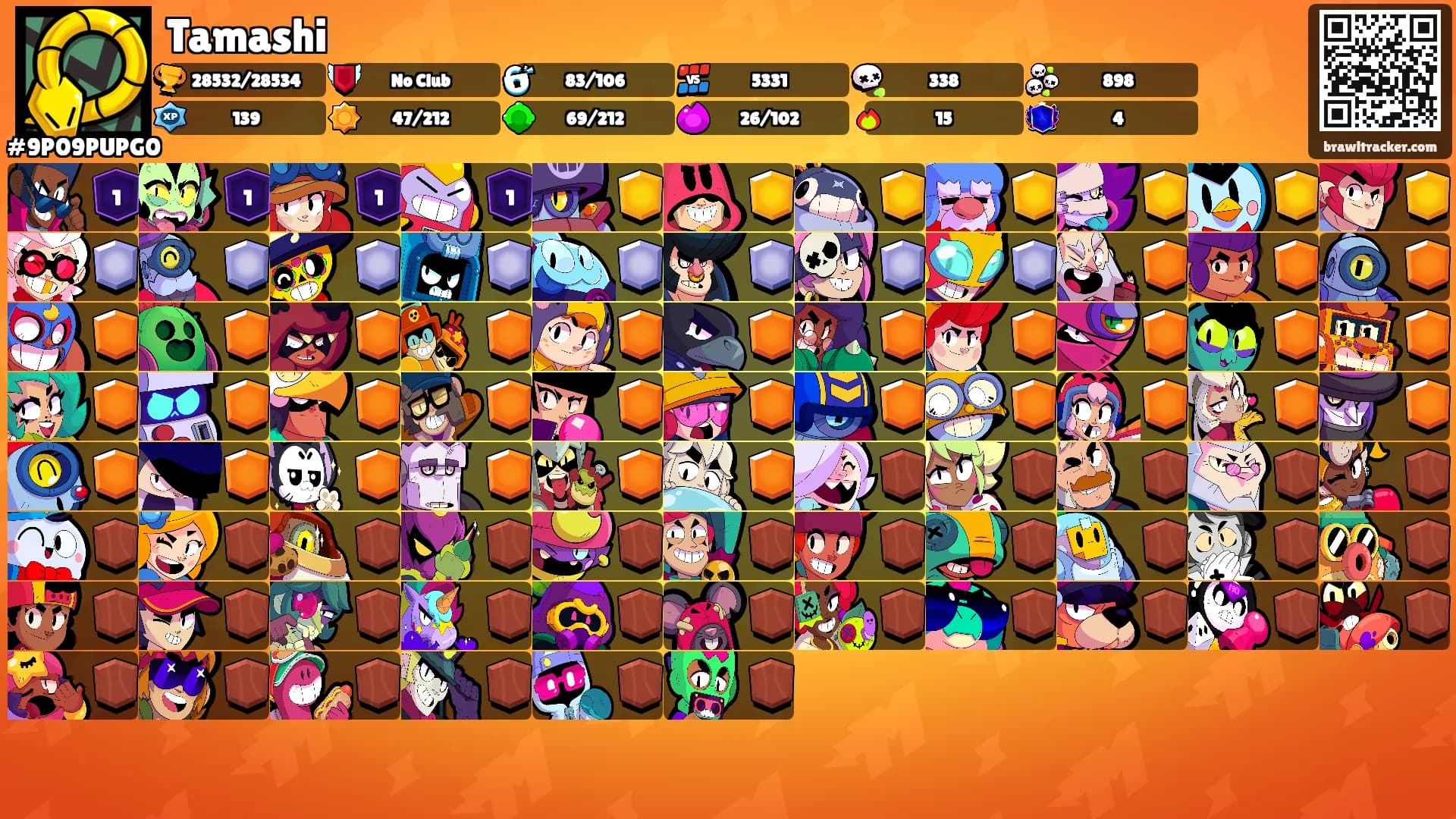 Tamashi's Ranks