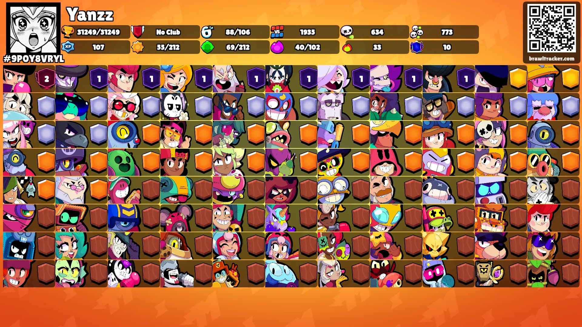 Yanzz's Ranks