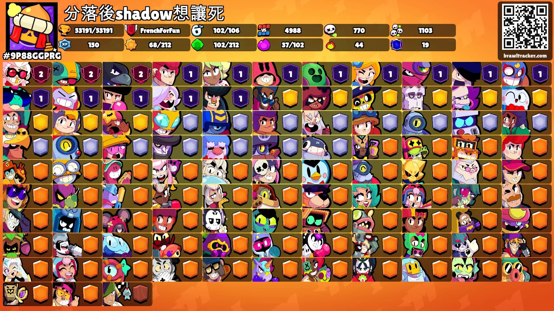 分落後shadow想讓死's Ranks