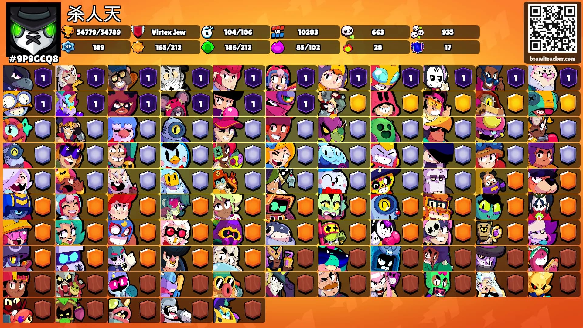 杀人天's Ranks