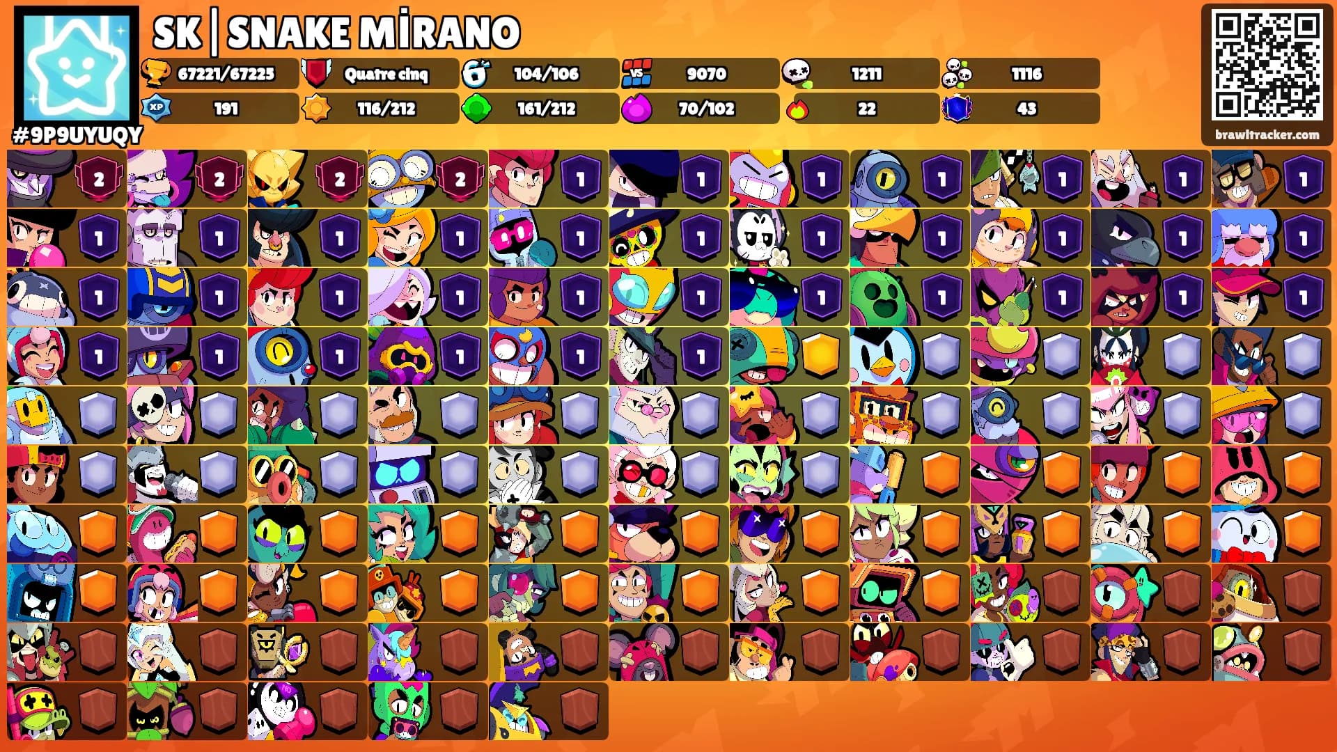 SK|SNAKE MİRANO's Ranks