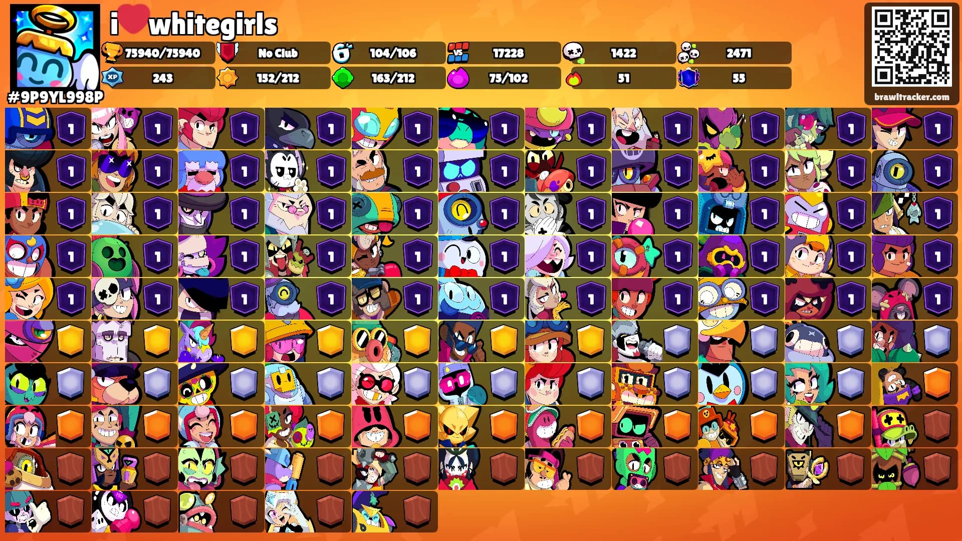 i❤️whitegirls's Ranks