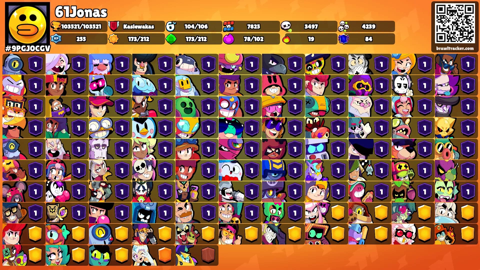 61Jonas's Ranks