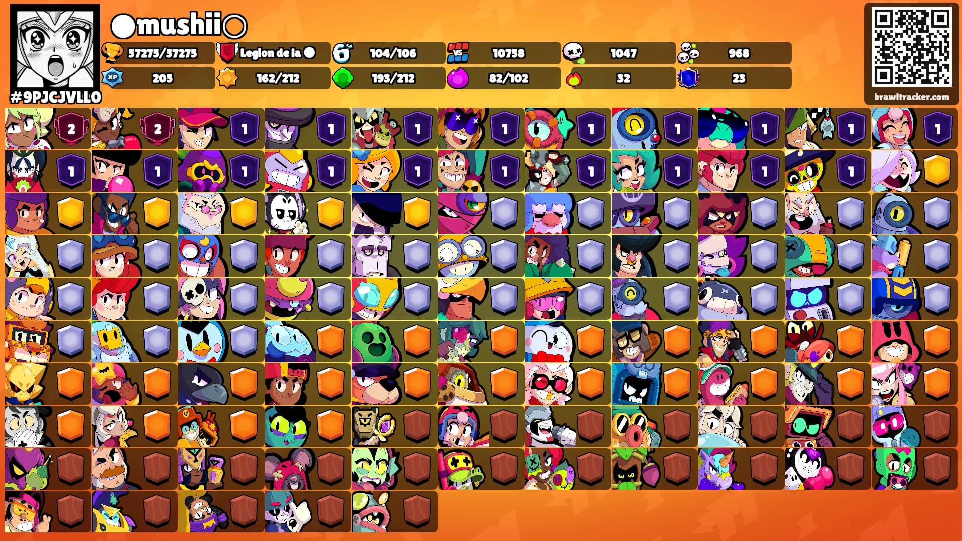 ●mushii○'s Ranks