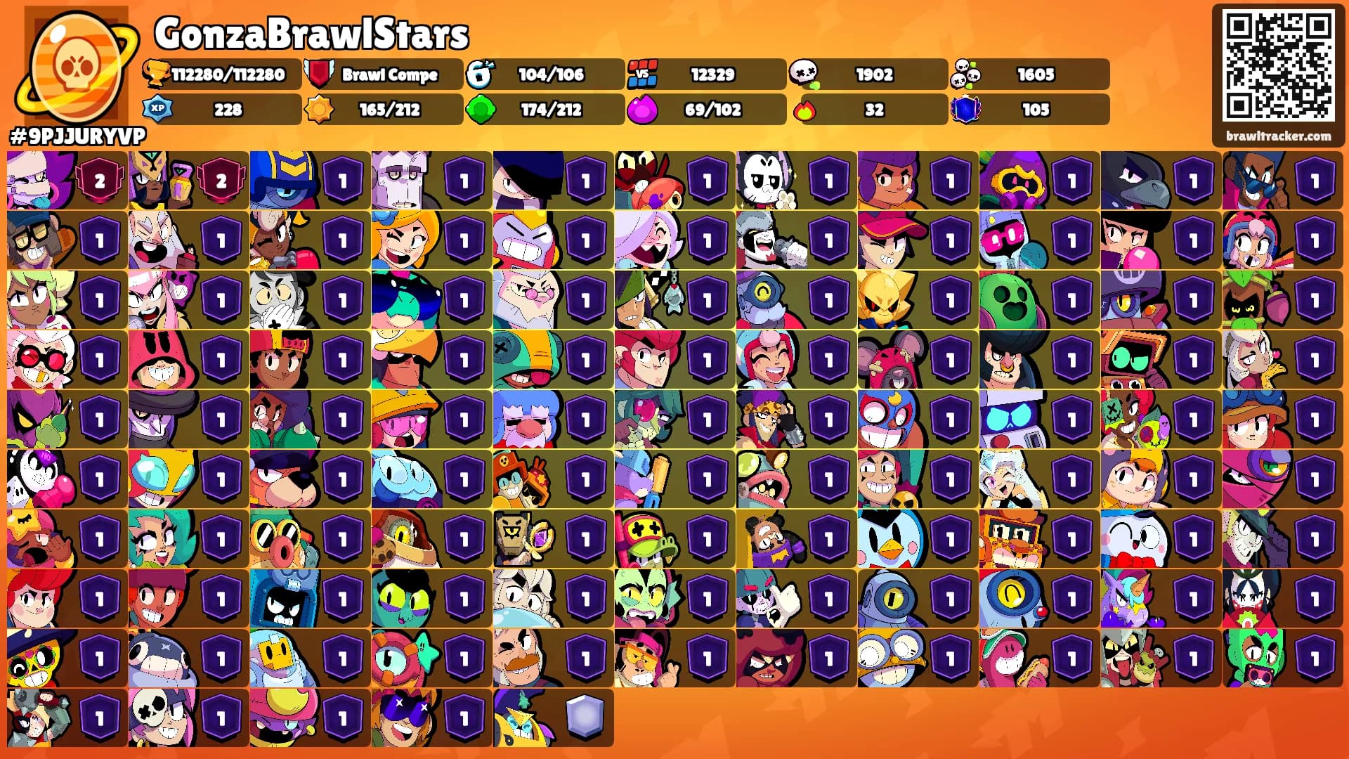 GonzaBrawlStars's Ranks