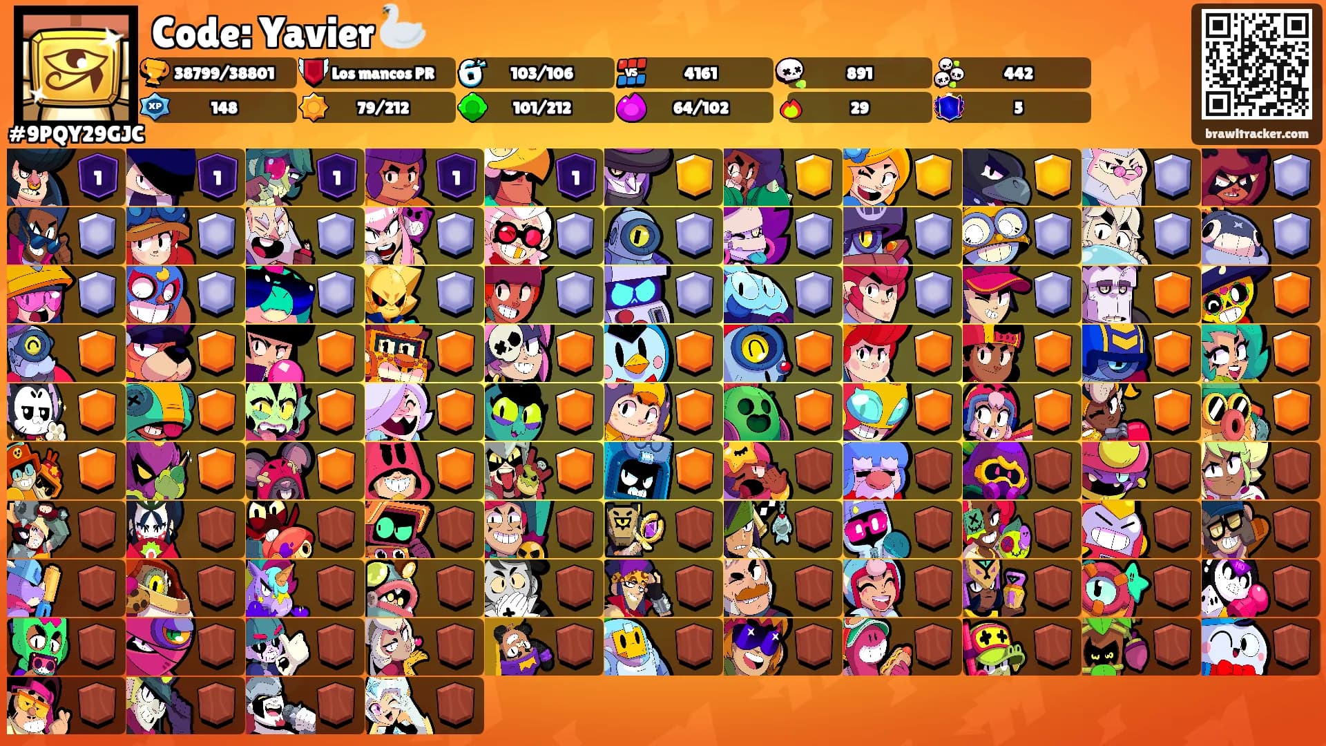 Code: Yavier 🦢's Ranks