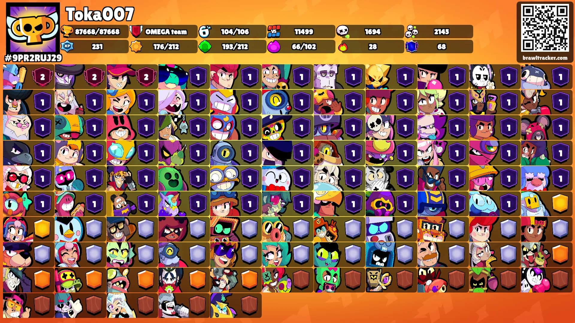 Toka007's Ranks