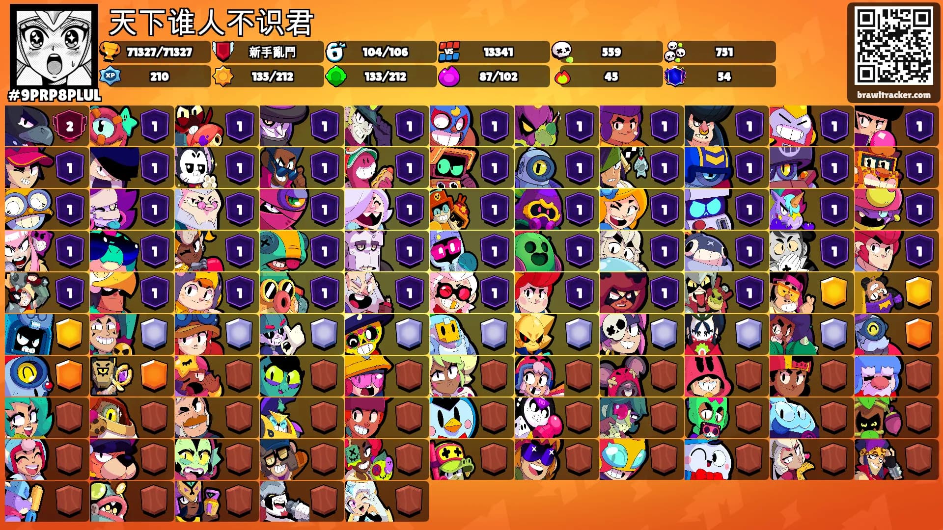 天下谁人不识君's Ranks