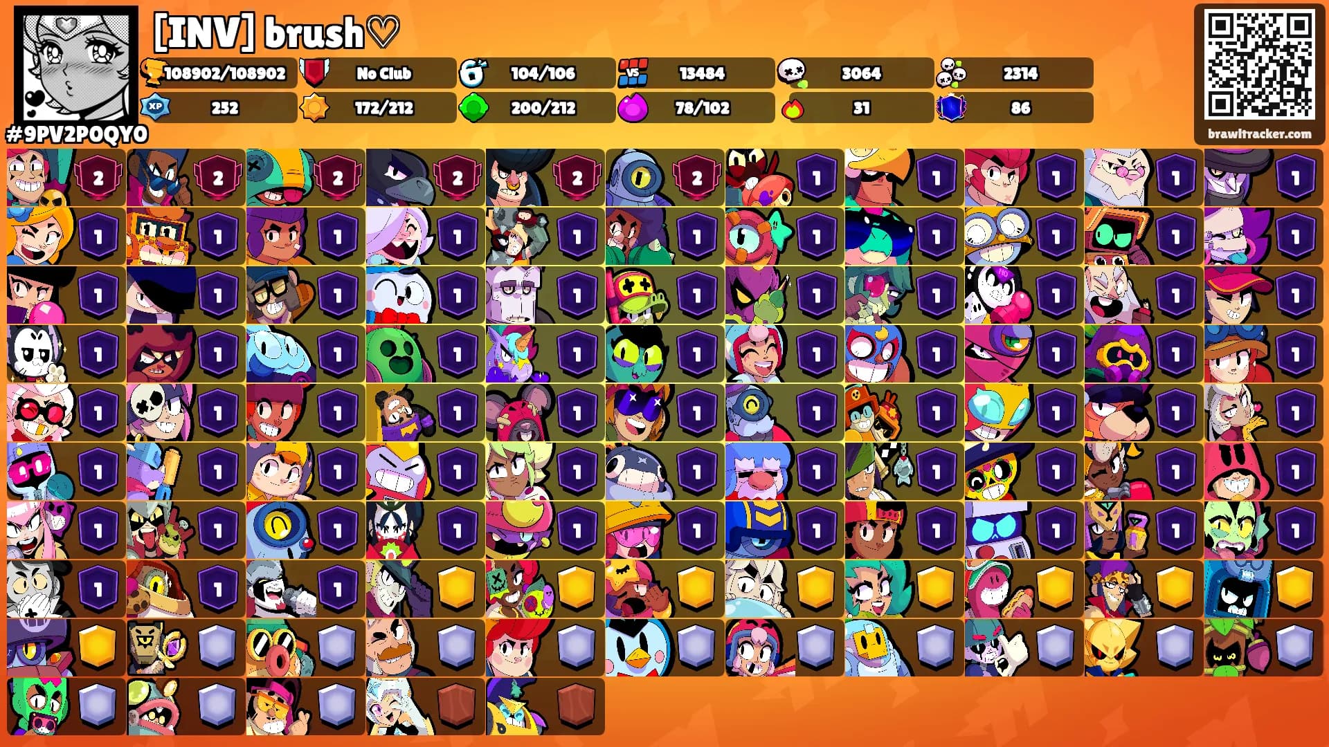 [INV] brush♡'s Ranks