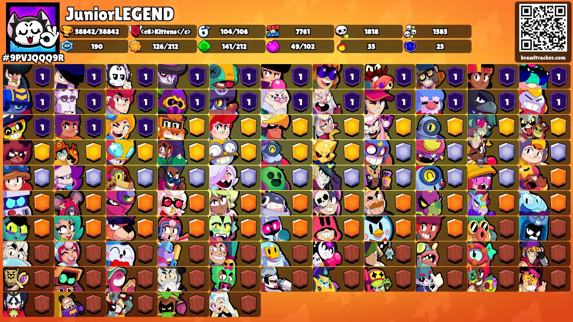 JuniorLEGEND's Ranks